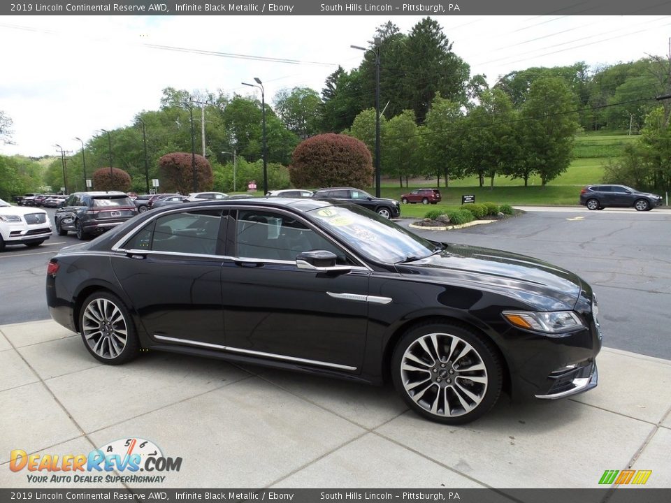 2019 Lincoln Continental Reserve AWD Infinite Black Metallic / Ebony Photo #7