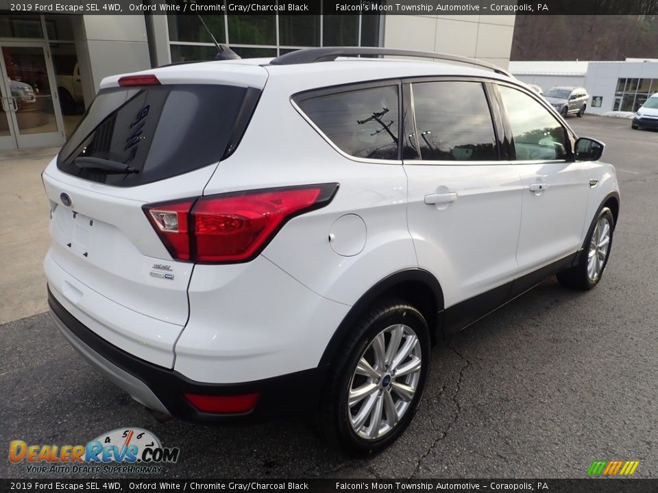 2019 Ford Escape SEL 4WD Oxford White / Chromite Gray/Charcoal Black Photo #2