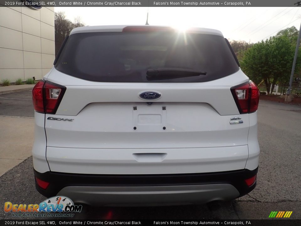 2019 Ford Escape SEL 4WD Oxford White / Chromite Gray/Charcoal Black Photo #3