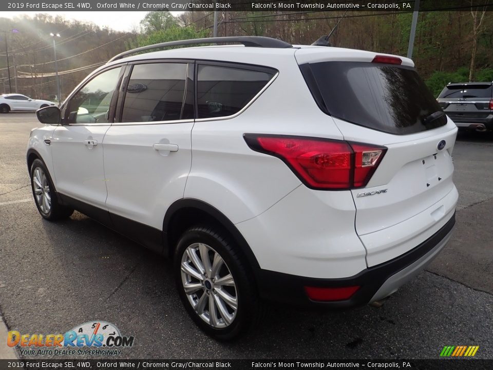 2019 Ford Escape SEL 4WD Oxford White / Chromite Gray/Charcoal Black Photo #5