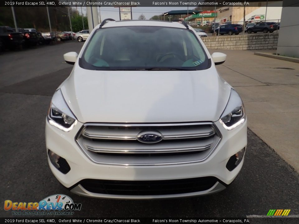 2019 Ford Escape SEL 4WD Oxford White / Chromite Gray/Charcoal Black Photo #8