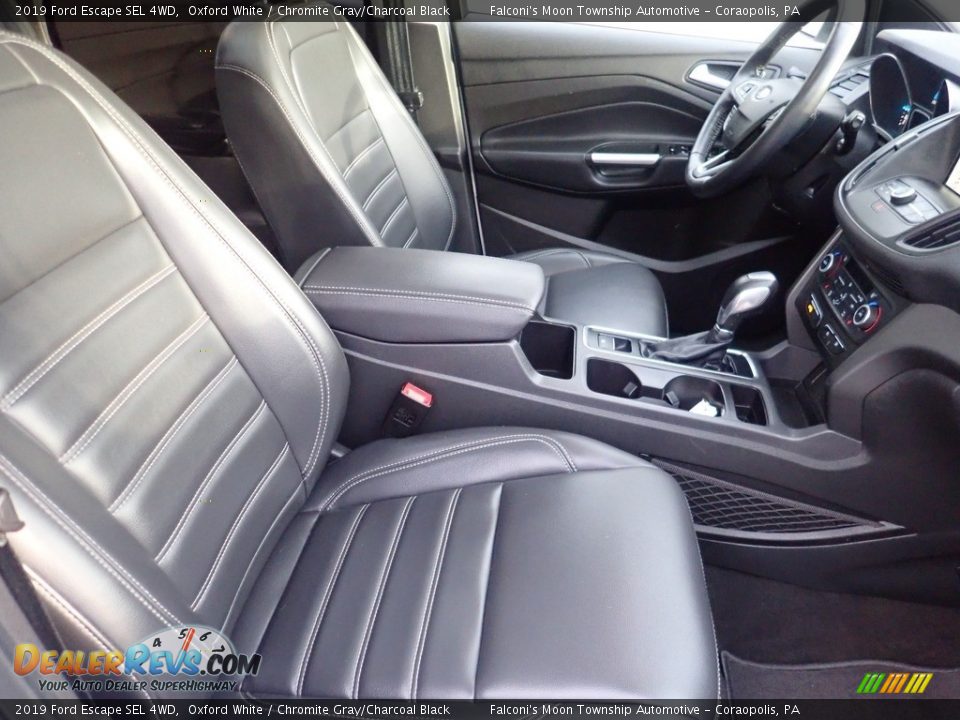 2019 Ford Escape SEL 4WD Oxford White / Chromite Gray/Charcoal Black Photo #11