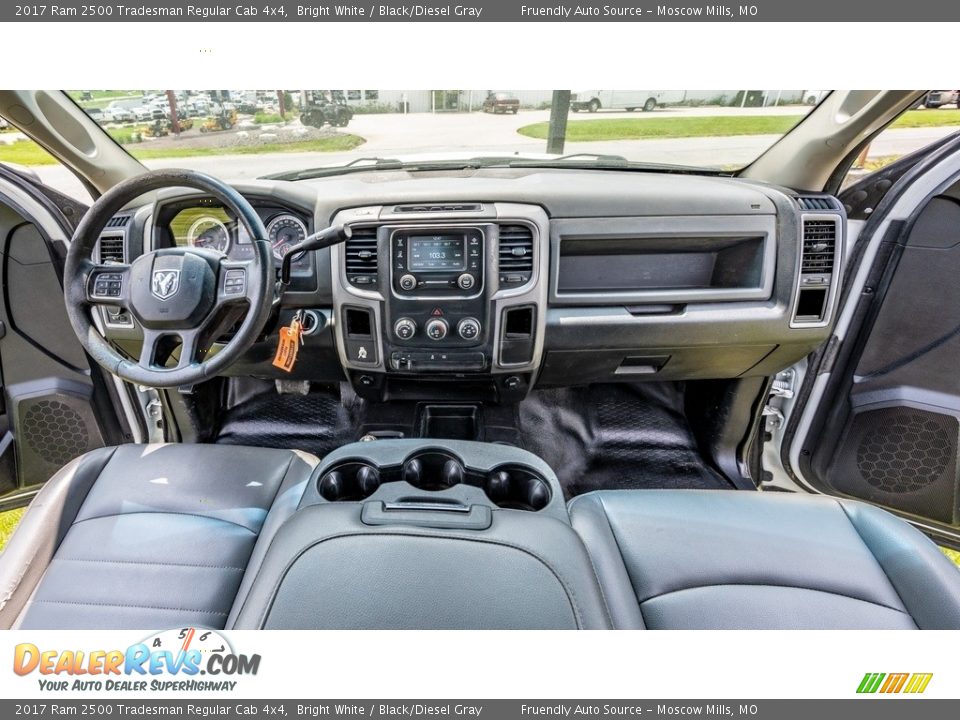 Black/Diesel Gray Interior - 2017 Ram 2500 Tradesman Regular Cab 4x4 Photo #24