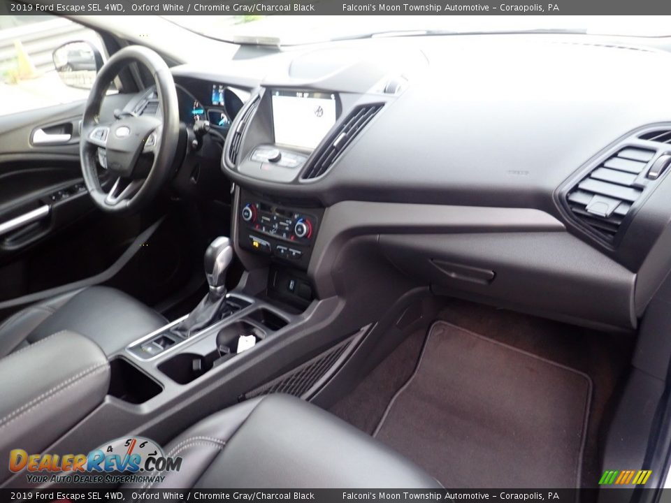 2019 Ford Escape SEL 4WD Oxford White / Chromite Gray/Charcoal Black Photo #12
