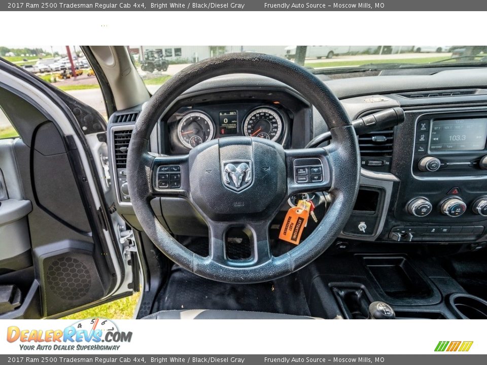 2017 Ram 2500 Tradesman Regular Cab 4x4 Bright White / Black/Diesel Gray Photo #25