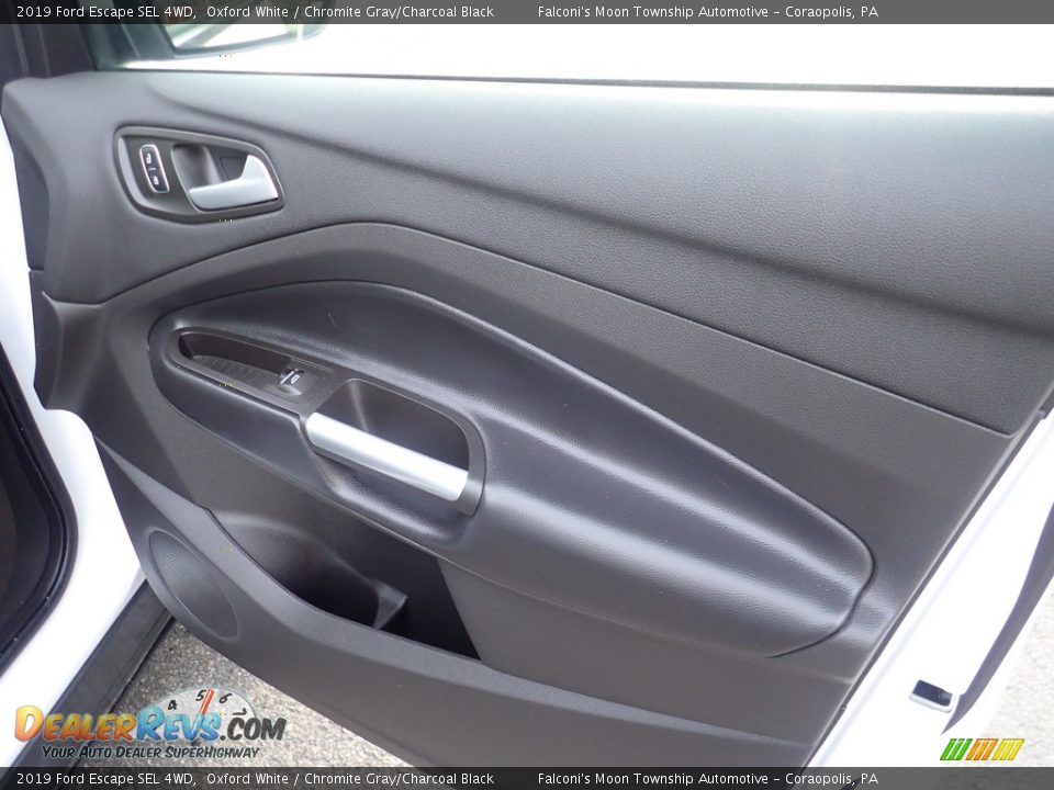 2019 Ford Escape SEL 4WD Oxford White / Chromite Gray/Charcoal Black Photo #14