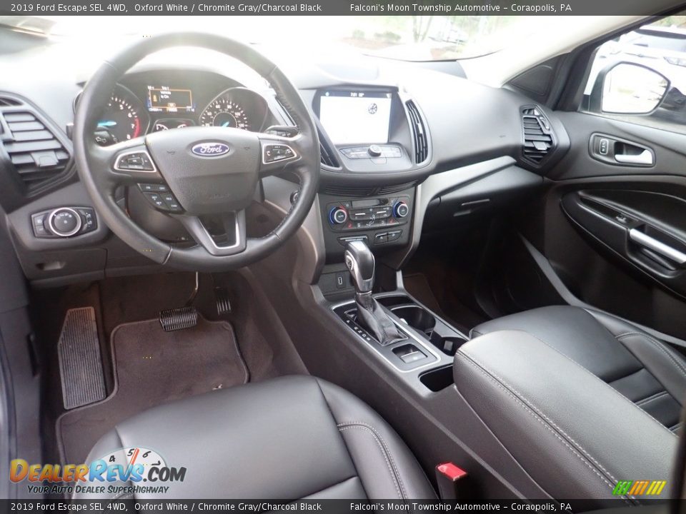 2019 Ford Escape SEL 4WD Oxford White / Chromite Gray/Charcoal Black Photo #18