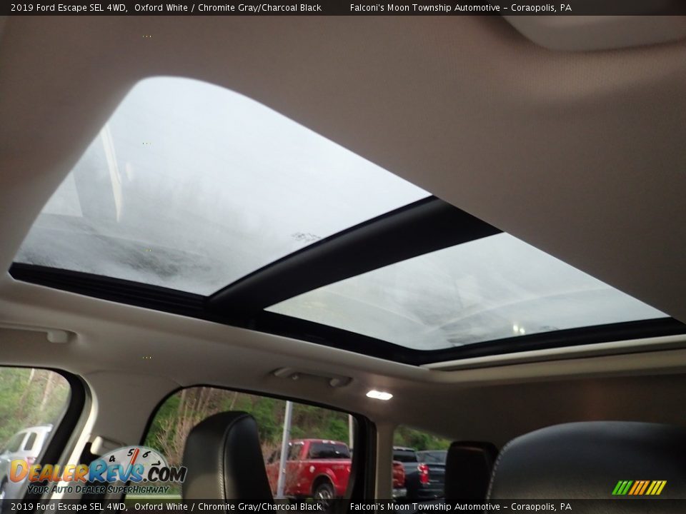 2019 Ford Escape SEL 4WD Oxford White / Chromite Gray/Charcoal Black Photo #24