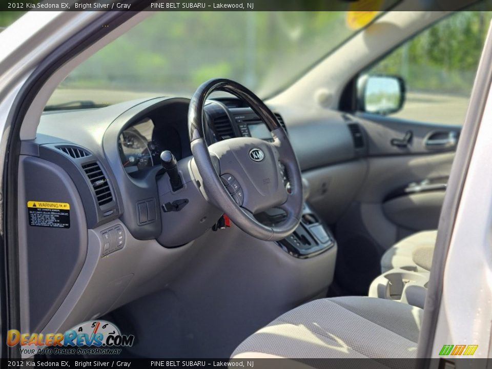 2012 Kia Sedona EX Bright Silver / Gray Photo #30