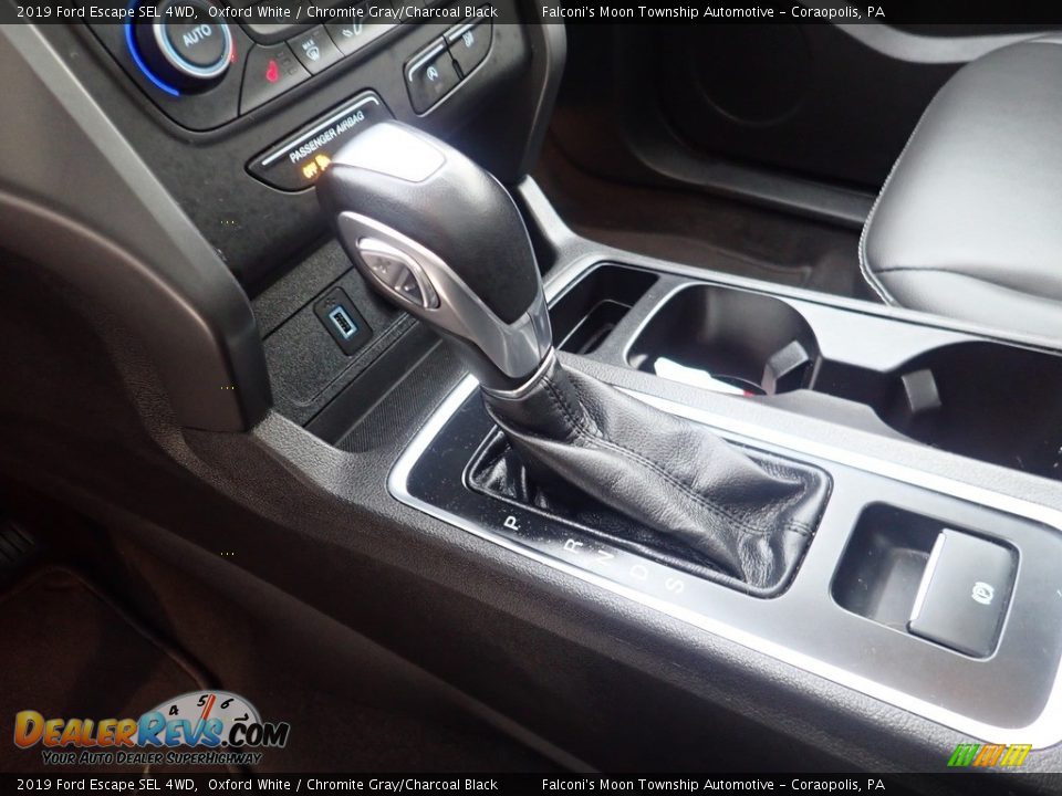 2019 Ford Escape SEL 4WD Oxford White / Chromite Gray/Charcoal Black Photo #25