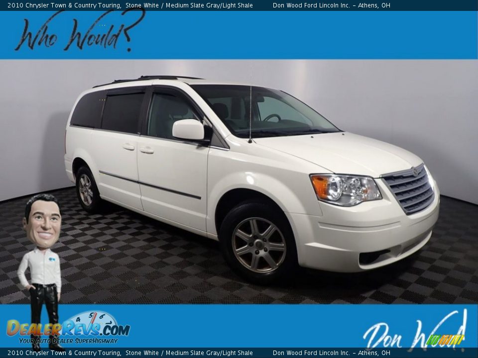 2010 Chrysler Town & Country Touring Stone White / Medium Slate Gray/Light Shale Photo #1