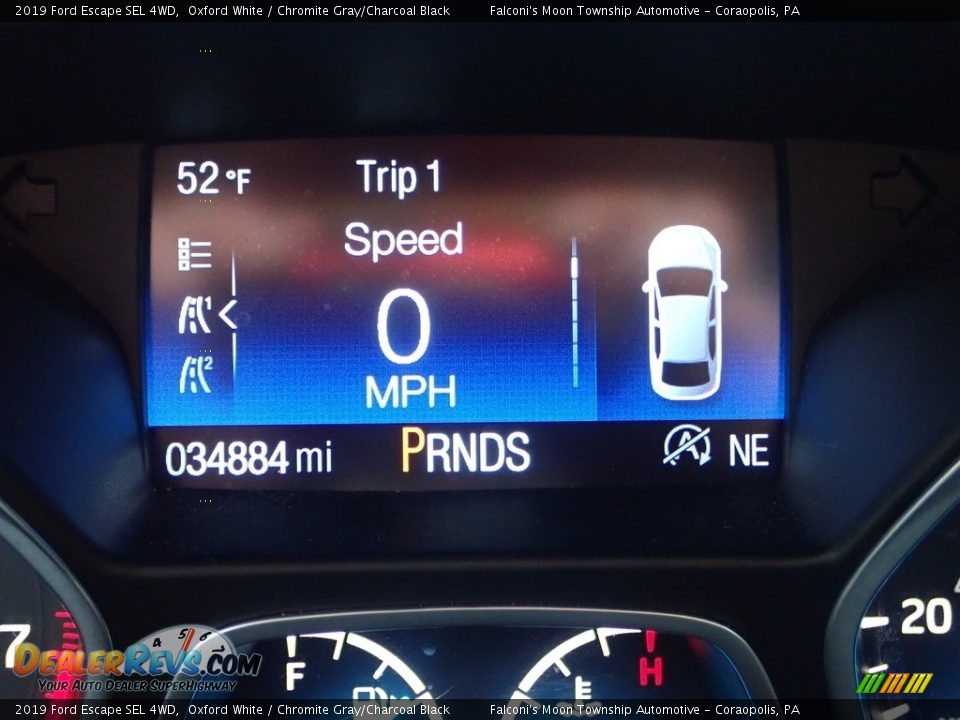 2019 Ford Escape SEL 4WD Oxford White / Chromite Gray/Charcoal Black Photo #28