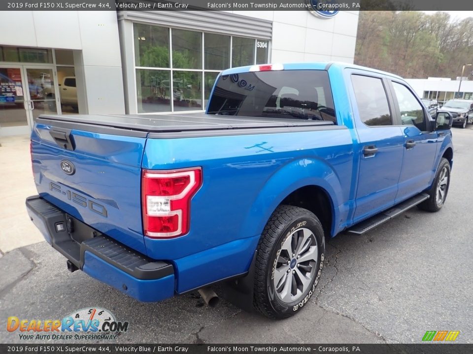 2019 Ford F150 XL SuperCrew 4x4 Velocity Blue / Earth Gray Photo #2