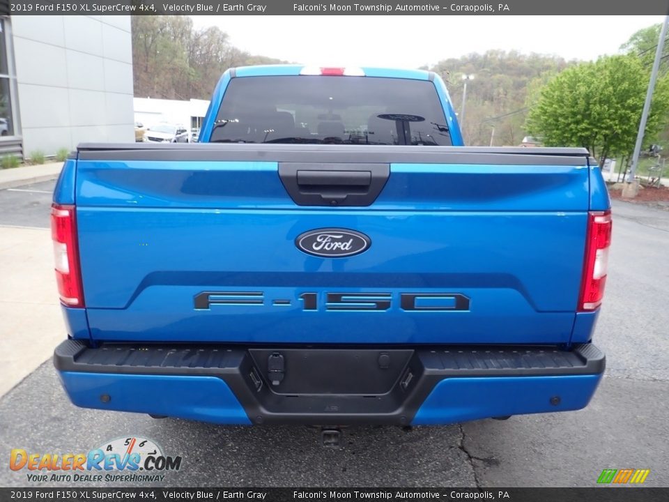 2019 Ford F150 XL SuperCrew 4x4 Velocity Blue / Earth Gray Photo #3