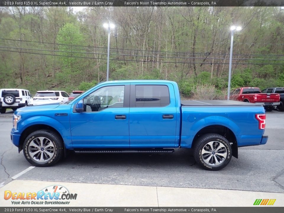 Velocity Blue 2019 Ford F150 XL SuperCrew 4x4 Photo #5