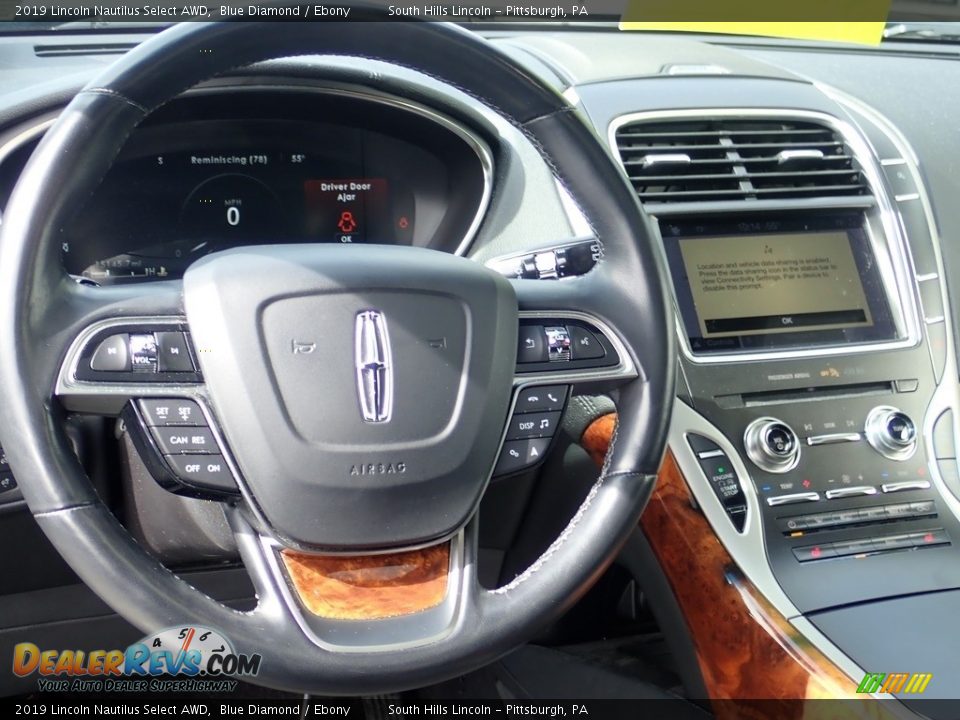 2019 Lincoln Nautilus Select AWD Blue Diamond / Ebony Photo #17