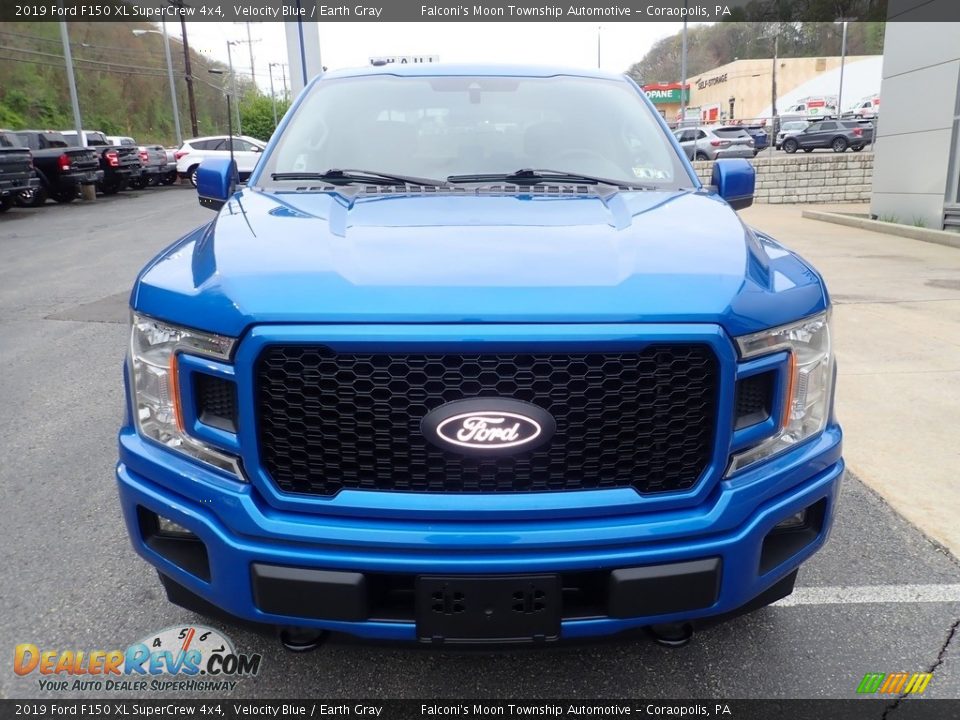 Velocity Blue 2019 Ford F150 XL SuperCrew 4x4 Photo #7