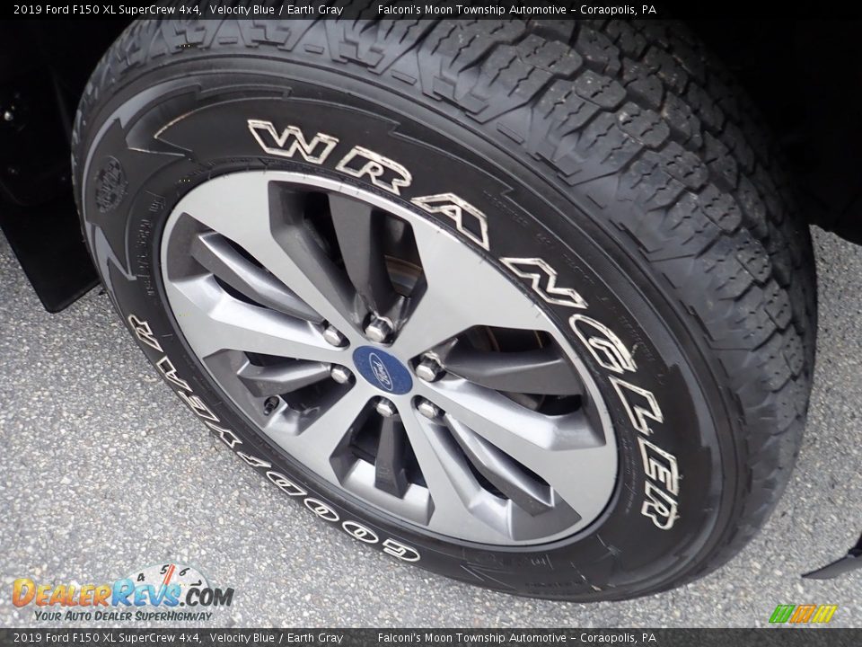 2019 Ford F150 XL SuperCrew 4x4 Velocity Blue / Earth Gray Photo #9