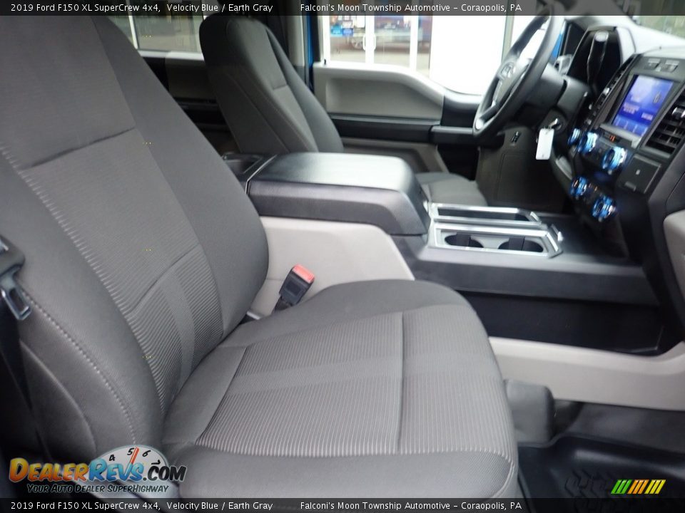 2019 Ford F150 XL SuperCrew 4x4 Velocity Blue / Earth Gray Photo #10