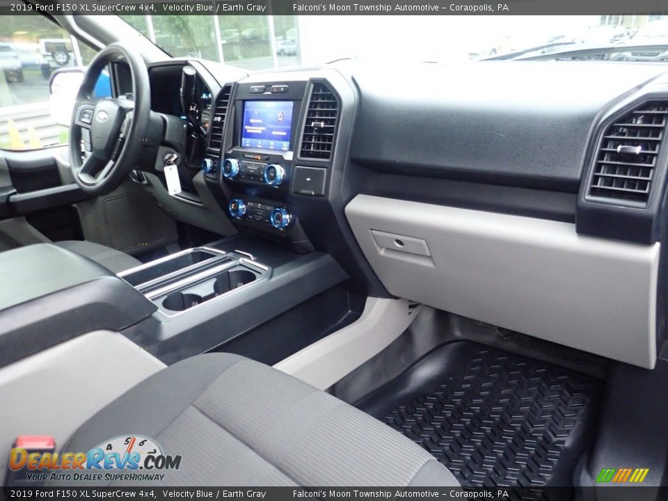 2019 Ford F150 XL SuperCrew 4x4 Velocity Blue / Earth Gray Photo #11