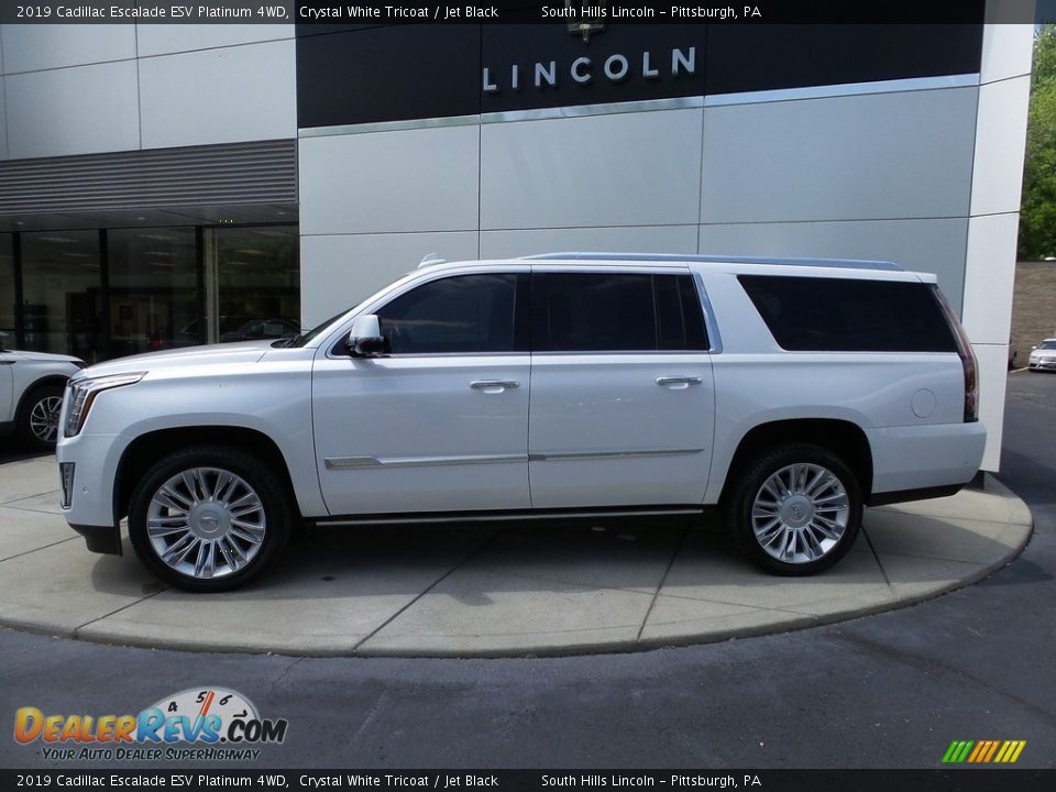 Crystal White Tricoat 2019 Cadillac Escalade ESV Platinum 4WD Photo #2