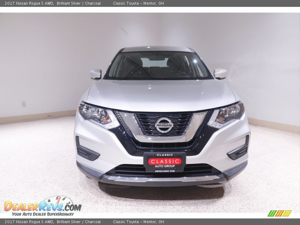 2017 Nissan Rogue S AWD Brilliant Silver / Charcoal Photo #2