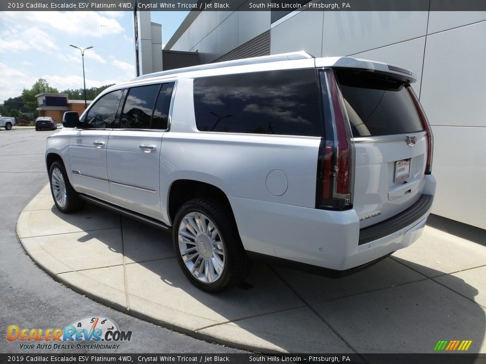 2019 Cadillac Escalade ESV Platinum 4WD Crystal White Tricoat / Jet Black Photo #3