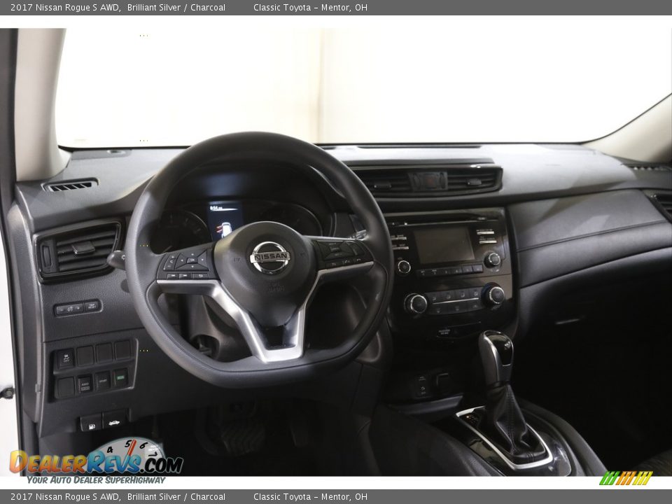 2017 Nissan Rogue S AWD Brilliant Silver / Charcoal Photo #6