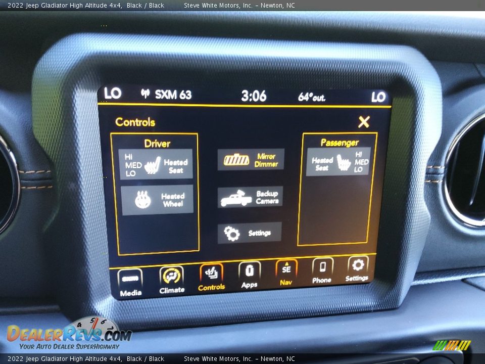 2022 Jeep Gladiator High Altitude 4x4 Black / Black Photo #26