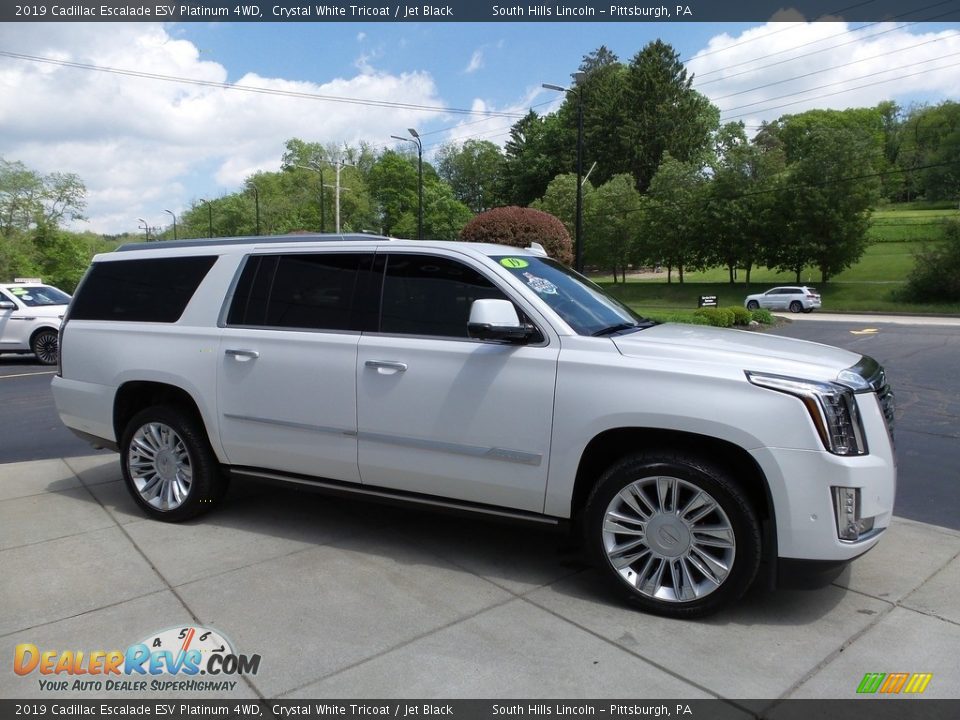 Crystal White Tricoat 2019 Cadillac Escalade ESV Platinum 4WD Photo #7