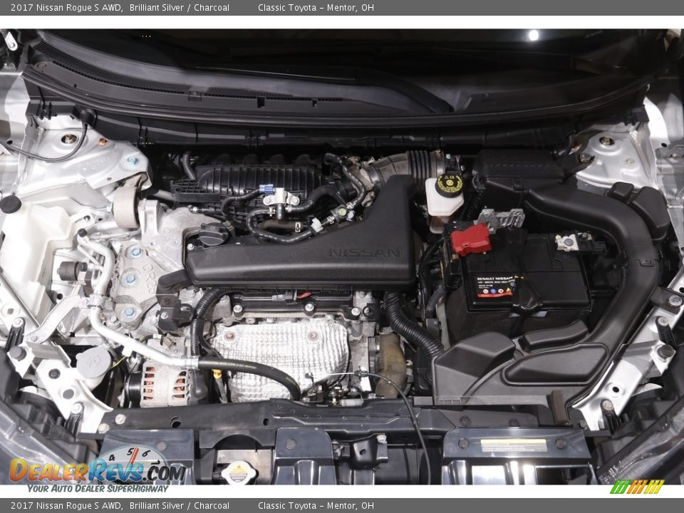 2017 Nissan Rogue S AWD Brilliant Silver / Charcoal Photo #18