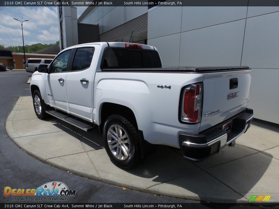 2016 GMC Canyon SLT Crew Cab 4x4 Summit White / Jet Black Photo #3