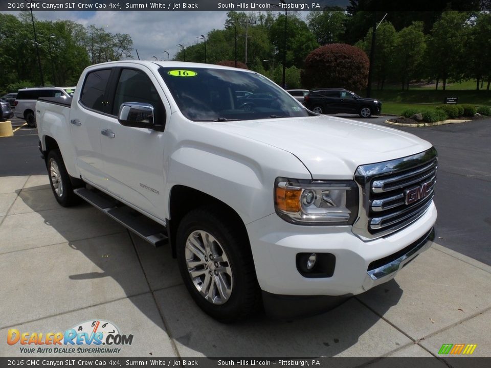 2016 GMC Canyon SLT Crew Cab 4x4 Summit White / Jet Black Photo #7