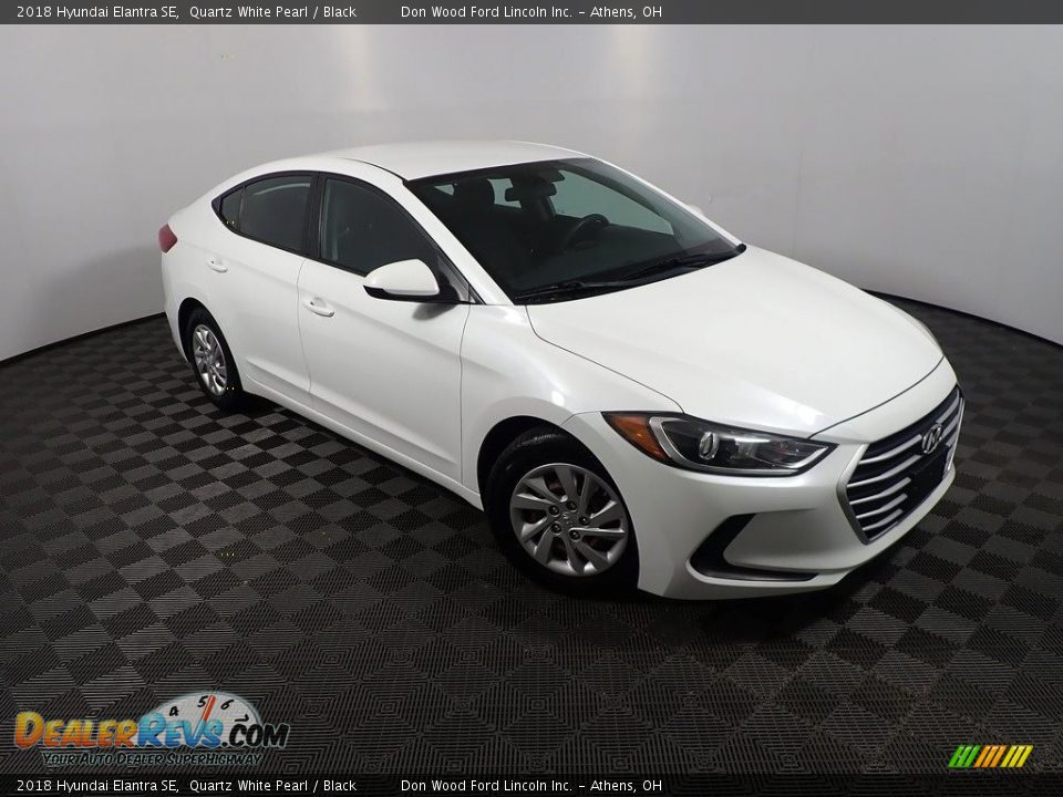 2018 Hyundai Elantra SE Quartz White Pearl / Black Photo #2