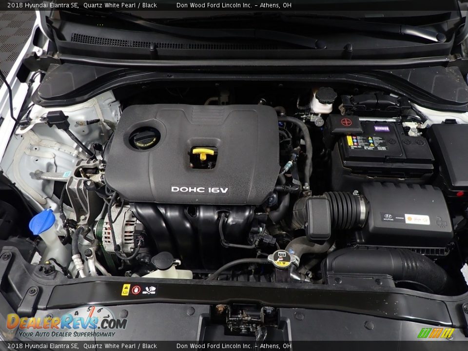 2018 Hyundai Elantra SE Quartz White Pearl / Black Photo #6