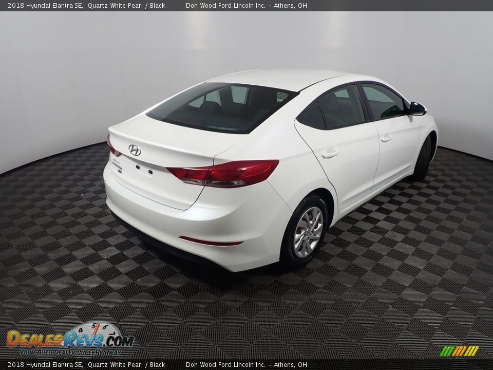 2018 Hyundai Elantra SE Quartz White Pearl / Black Photo #16