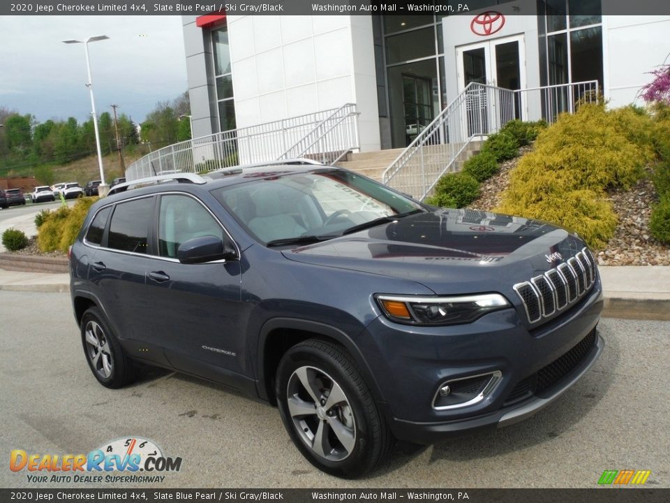 2020 Jeep Cherokee Limited 4x4 Slate Blue Pearl / Ski Gray/Black Photo #1