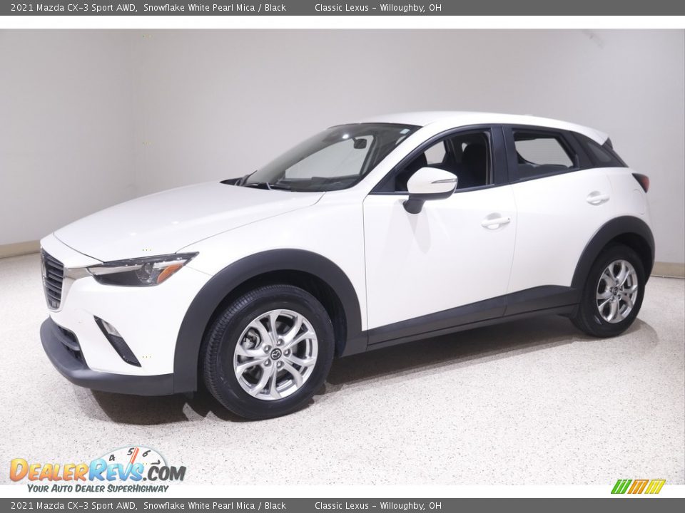 2021 Mazda CX-3 Sport AWD Snowflake White Pearl Mica / Black Photo #3