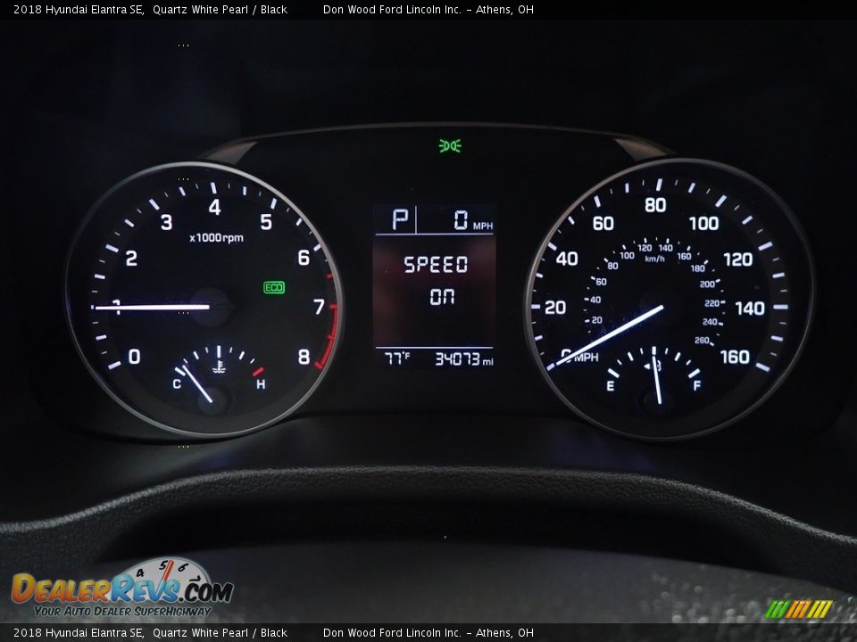 2018 Hyundai Elantra SE Quartz White Pearl / Black Photo #27