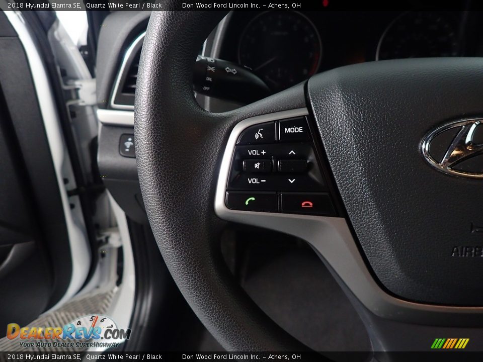 2018 Hyundai Elantra SE Quartz White Pearl / Black Photo #28