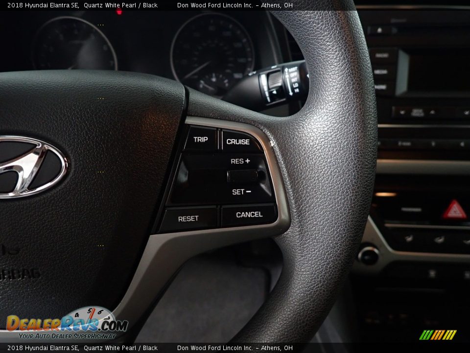 2018 Hyundai Elantra SE Quartz White Pearl / Black Photo #29