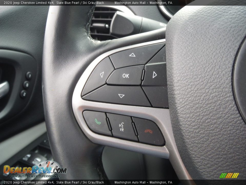 2020 Jeep Cherokee Limited 4x4 Slate Blue Pearl / Ski Gray/Black Photo #7