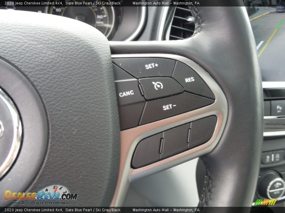 2020 Jeep Cherokee Limited 4x4 Slate Blue Pearl / Ski Gray/Black Photo #8