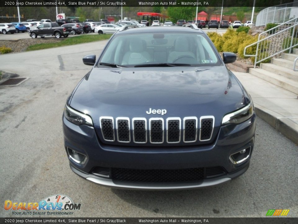 2020 Jeep Cherokee Limited 4x4 Slate Blue Pearl / Ski Gray/Black Photo #10