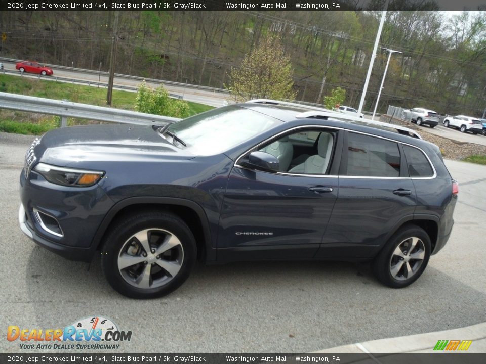 2020 Jeep Cherokee Limited 4x4 Slate Blue Pearl / Ski Gray/Black Photo #12
