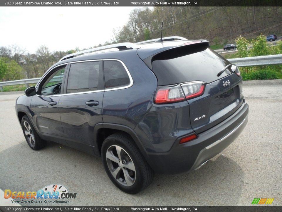 2020 Jeep Cherokee Limited 4x4 Slate Blue Pearl / Ski Gray/Black Photo #14