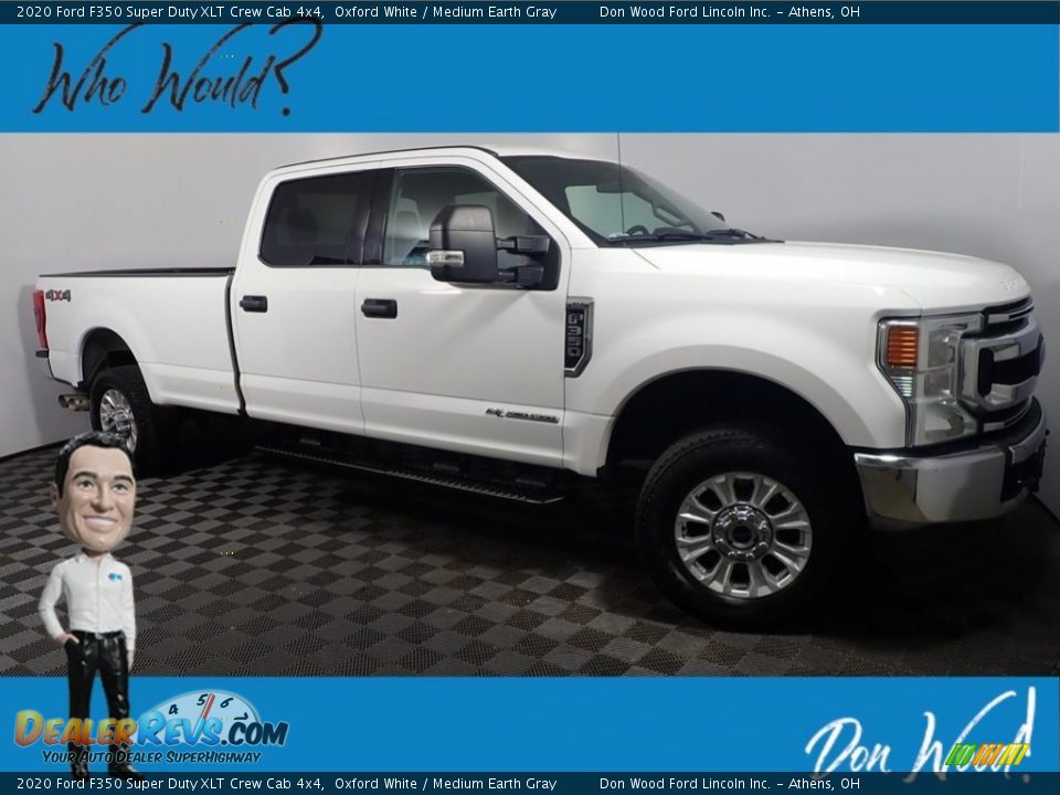 2020 Ford F350 Super Duty XLT Crew Cab 4x4 Oxford White / Medium Earth Gray Photo #1