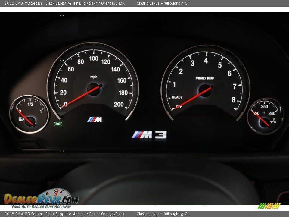 2018 BMW M3 Sedan Gauges Photo #8