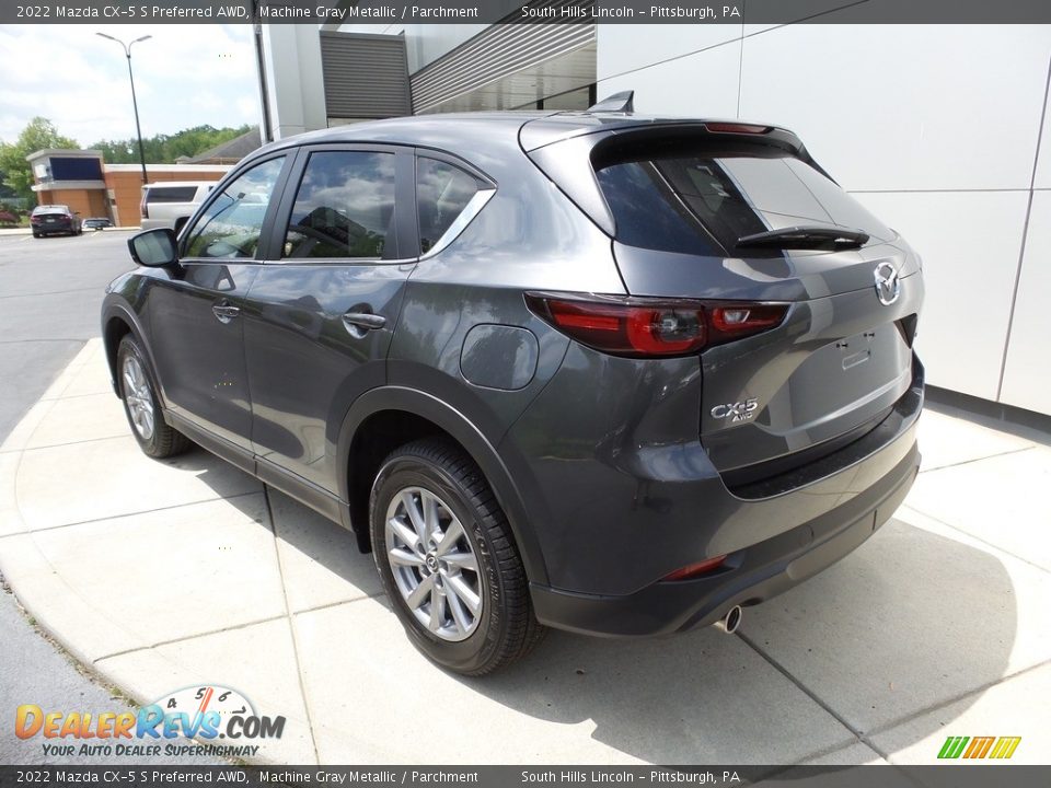 2022 Mazda CX-5 S Preferred AWD Machine Gray Metallic / Parchment Photo #3