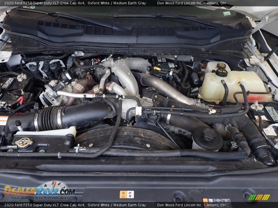 2020 Ford F350 Super Duty XLT Crew Cab 4x4 Oxford White / Medium Earth Gray Photo #7